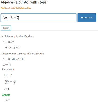 Simultaneous Equations Calculator